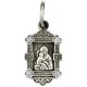 Владимирская Богородица. Нательная иконка на цепочку, серебро 925 пробы с фианитами
