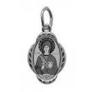 Святая великомученица Анастасия Узорешительница. Нательная иконка из серебра 925 пробы