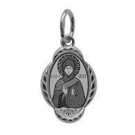 Святая Анна Пророчица. Именная иконка-кулон, серебро 925 пробы фото
