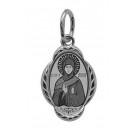 Святая Анна Пророчица. Именная иконка-кулон, серебро 925 пробы