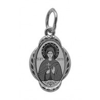  Святая Валерия. Именная нательная иконка на шею, серебро 925 пробы фото