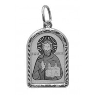 Святой благоверный князь Владислав. Нательная именная иконка из серебра 925 пробы фото
