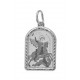 Святой Георгий Победоносец. Нательная именная иконка из серебра 925 пробы