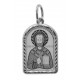 Святой Николай Чудотворец. Нательная именная иконка из серебра 925 пробы