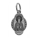 Святая великомученица Марина (Маргарита). Нательная именная иконка из серебра 95 пробы