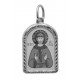 Святой благоверный князь-страстотерпец Глеб. Нательная именная иконка из серебра 925 пробы