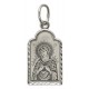 Семистрельная Богородица (Умягчение злых сердец).  Нательная иконка из серебра 925 пробы