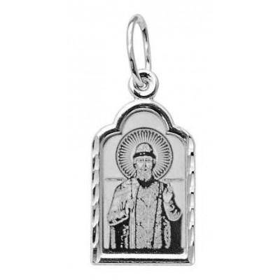 Святой равноапостольный великий князь Владимир. Нательная именная иконка из серебра 925 пробы фото