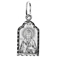 Святой благоверный князь Олег Брянский. Нательная именная иконка из серебра 925 пробы фото