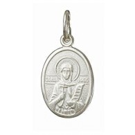 Святая мученица Фотина (Светлана, Фотиния, Фотинья). Подвеска из серебра 925 пробы фото