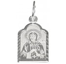 Святой благоверный князь Игорь Черниговский. Нательная именная иконка из серебра 925 пробы