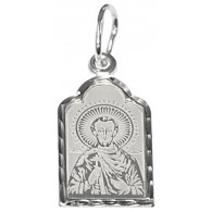 Святой мученик Виктор. Нательная именная иконка из серебра 925 пробы фото