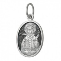 Святая великомученица Ирина. Нательная именная иконка из серебра 925 пробы фото