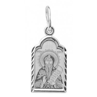 Святой великомученик Никита. Нательная именная иконка из серебра 925 пробы фото