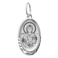 Святая великомученица Анастасия Узорешительница. Нательная именная иконка из серебра 925 пробы фото