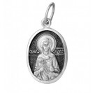 Святая Мария Магдалина. Нательная именная иконка из серебра 925 пробы