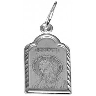 Святой апостол Андрей Первозванный. Нательная именная иконка из серебра 925 пробы фото