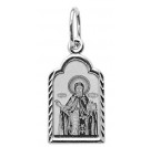 Святой Даниил Московский. Нательная именная иконка из серебра 925 пробы