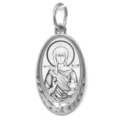 Святая мироносица равноапостольная Мария Магдалина. Нательная именная иконка из серебра 925 пробы фото