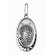 Казанская икона Божией Матери. Нательная иконка из серебра 925 пробы