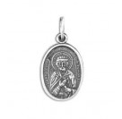 Святой благоверный князь Роман. Нательная именная иконка из серебра 925 пробы