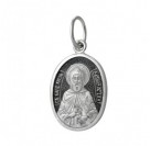 Святой благоверный князь Даниил. Нательная именная иконка из серебра 925 пробы