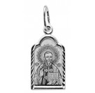 Святой Иоанн Кронштадтский. Нательный образок, серебро 925 пробы