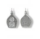 Святитель Спиридон Тримифунтский. Нательная иконка из серебра 925 пробы