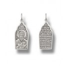 Святитель Спиридон Тримифунтский. Нательная иконка из серебра 925 пробы