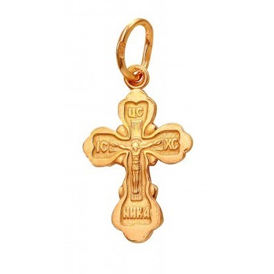 Крест православный из золота 585 пробы фото