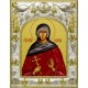 Икона Валерия Кесарийская святая мученица в серебряном окладе