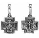 Крест нательный "Св.Николай Чудотворец" из серебра 925 пробы
