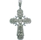 Православный нательный крест из серебра 925 пробы 