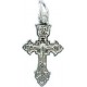 Православный нательный крест из серебра 925 пробы 