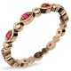 Умопомрачительное кольцо Weeks с рубинами из красного золота 585 пробы