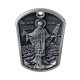 Православный медальон, образок, жетон путешественников и военных с ликом Св. Николая Чудотворца из серебра 925 пробы с молитвой