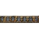 Православный мужской браслет "Святые Мужи" из серебра 925 пробы с золотым покрытием