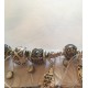 Прекрасная бусина-шарм "Цветение Вечной жизни" из серебра 925 пробы