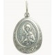 Святая мученица Клавдия Анкирская (Коринфская). Иконка из серебра 925 пробы