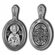 Святой мученик Вячеслав Чешский. Подвеска из серебра 925 пробы с чернением фото