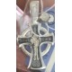 Крест православный "Распятие Христово. Ангел-Хранитель", серебро 925 пробы с чернением