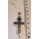 Нательный православный крест-мощевик из серебра 925 пробы с чернением