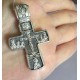 Крест православный "Распятие Христово с предстоящими" из серебра 925 пробы с чернением