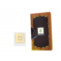 Золотая наклейка "Знак зодиака Рак", размер 1*1.5, 1.5*1.5 (элитные подарки- бижутерия) фото