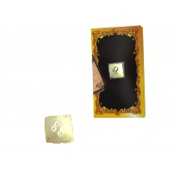 Золотая наклейка "Знак зодиака Лев", размер 1*1.5, 1.5*1.5 (элитные подарки- бижутерия) фото