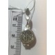 Нательный медальон мощевик Ангел Хранитель из серебра 925 пробы