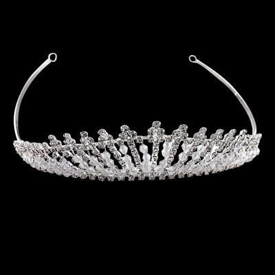 Элитная корона (диадема, ободок для волос) с ювелирным стеклом, Viva Choice (элитная бижутерия) 42.30 гр. фото