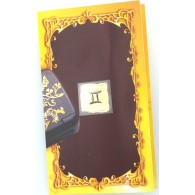 Золотая наклейка "Знак зодиака Близнецы", размер 1*1.5, 1.5*1.5 (элитные подарки- бижутерия) фото