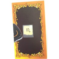 Золотая наклейка "Знак зодиака Скорпион", размер 1*1.5, 1.5*1.5 (элитные подарки- бижутерия) фото