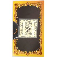 Золотая наклейка "Буква И" (элитные подарки- бижутерия) фото
